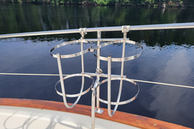 Image of ✪ Fender Racks / Baskets – Taylor Made stainless steel double and triple – Large with 12” diameter hoops – Excellent Condition