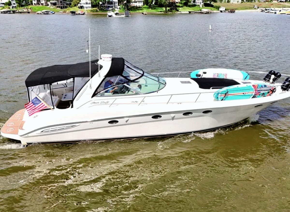Image of 2000 Sea Ray 460 for sale ONLY 417 hours on engines!