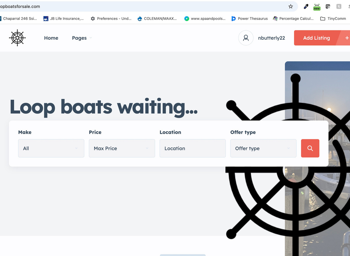 Image of New website to help sell your boat.  https://loopboatsforsale.com/
