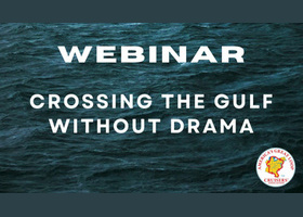 Graphic Showing Webinar Title Crossing the Gulf Without Drama