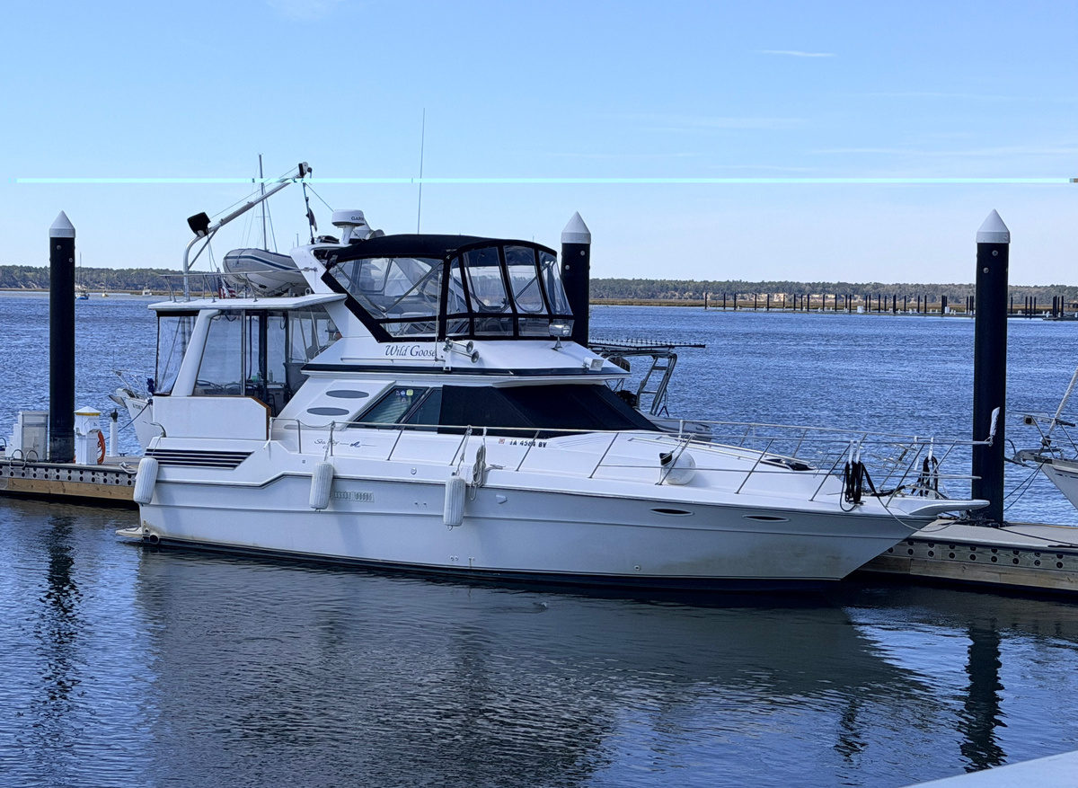 Image of Wild Goose - 1988 Sea Ray 415 Aft Cabin, Loop-Ready Cruiser | Proven Great Loop Boat