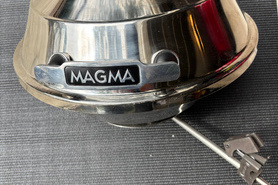Image of Magma Grill with rail attachment