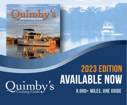 Cover of recent edition, boat on the water, with issue name, date.