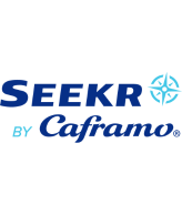 SEEKR Caframo logo is business name written in blue with white background.