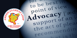 AGLCA Logo with partial view of dictionary definition of Advocacy.