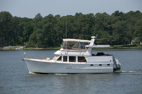Image of 1984 Ocean Alexander 43 Flush Aft Deck | 43ft