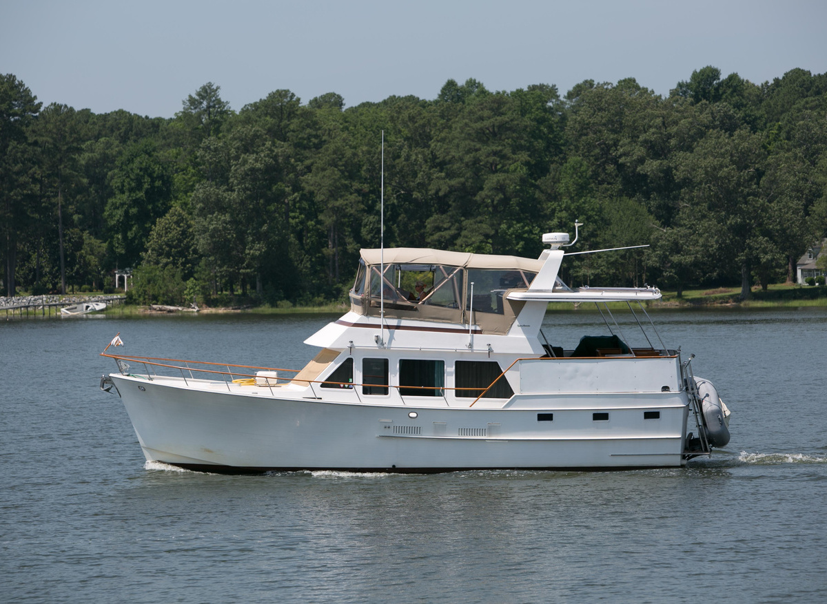 Image of 1984 Ocean Alexander 43 Flush Aft Deck | 43ft