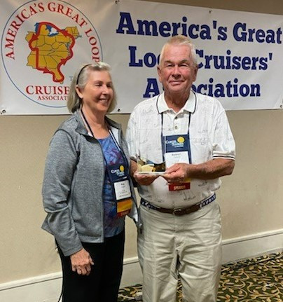 Couple Holding an Award