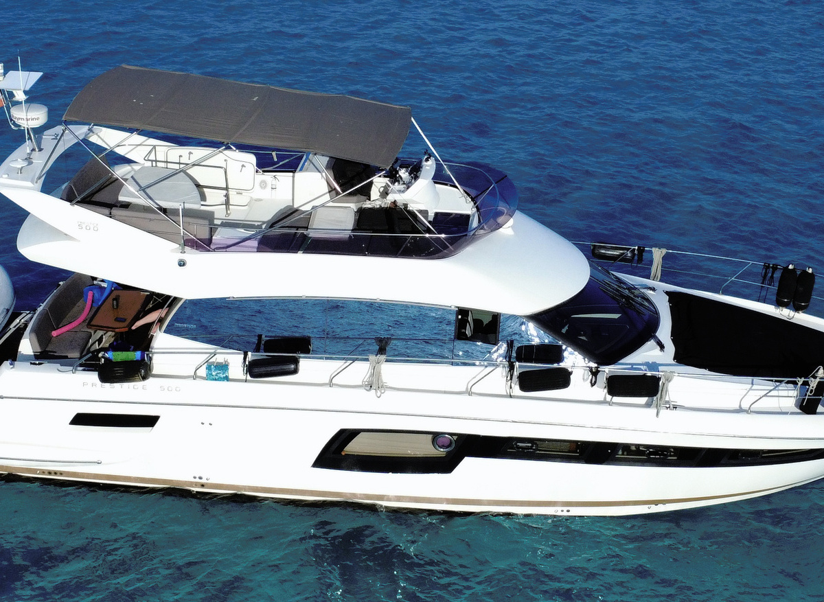 Image of 2016 Prestige 500 Fly – Great Loop Veteran | Lithium A/C | Starlink | Major Upgrades | Turnkey Cruiser