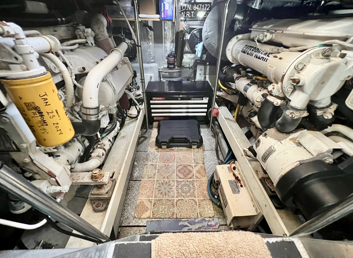 39 Totally Yachtsome 2003 Silverton 43 202502 engine room 2.jpeg
